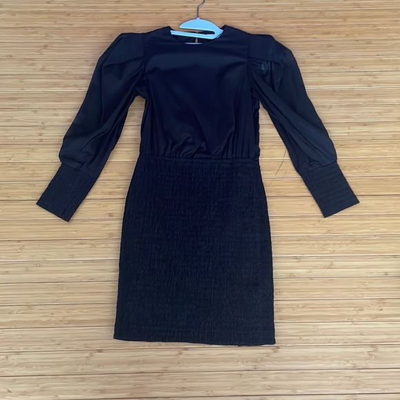 Rebecca Minkoff Smocked Tabby Balloon Sleeve Mini Dress - Picture 4 of 10